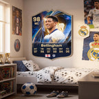 Diseño 3 — carta de Bellingham en la pared — Regalos de Fútbol