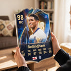 Diseño 3 — carta de Bellingham en las manos — Regalos de Fútbol