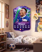 Diseño 4 — carta de Mbappé en la pared — Regalos de Fútbol