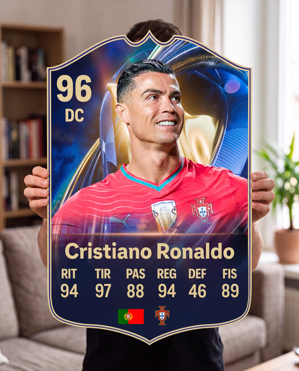 Carta gigante de Cristiano Ronaldo tamaño Grande — Regalos de Fútbol