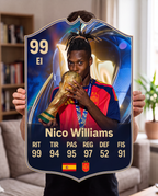 Carta gigante de Nico Williams tamaño Grande — Regalos de Fútbol