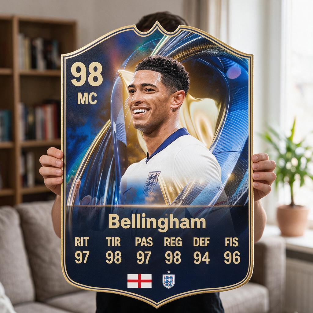 Diseño 3 — carta gigante de Bellingham — Regalos de Fútbol