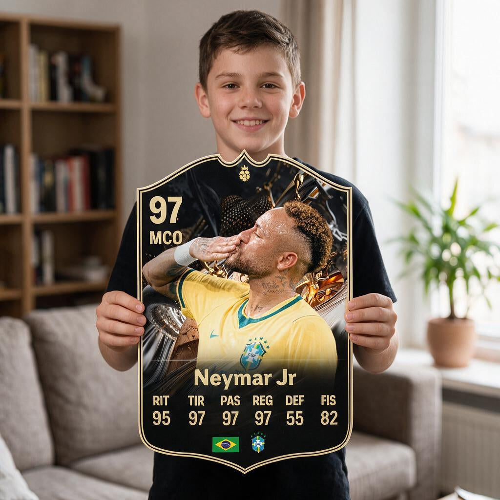 Diseño 1 — carta gigante de Neymar Jr — Regalos de Fútbol