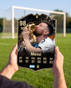 Diseño 2 — carta de Messi en la cancha — Regalos de Fútbol