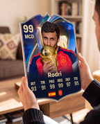 Diseño 2 — carta de Rodri en las manos — Regalos de Fútbol